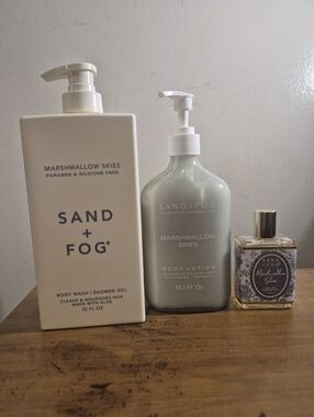 New Sand and Fog Marshmallow Skies Body Care Set